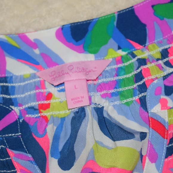 Lilly Pulitzer Bailey Silk Blouse Shell Top Shirt - Picture 9 of 16